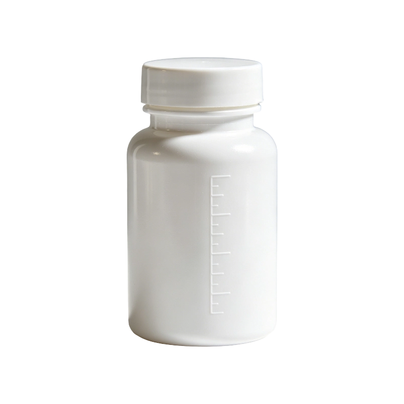 100 ml 150 ml HDPE vitamintabletter Nutraceutical rund kapselflaska