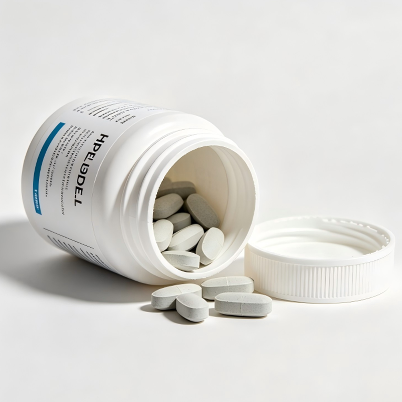 50ml 100ml Rund HDPE Medicin Pill Tom plastflaska