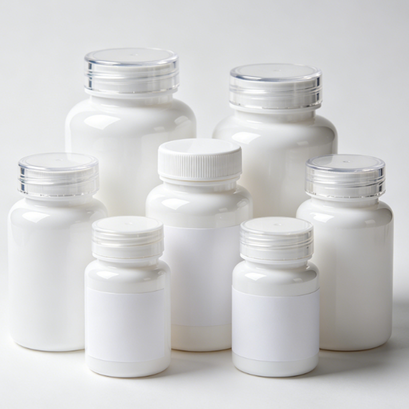 50ml 100ml Rund HDPE Medicin Pill Tom plastflaska