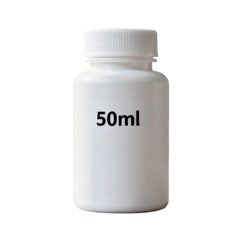 50ml 100ml Rund HDPE Medicin Pill Tom plastflaska